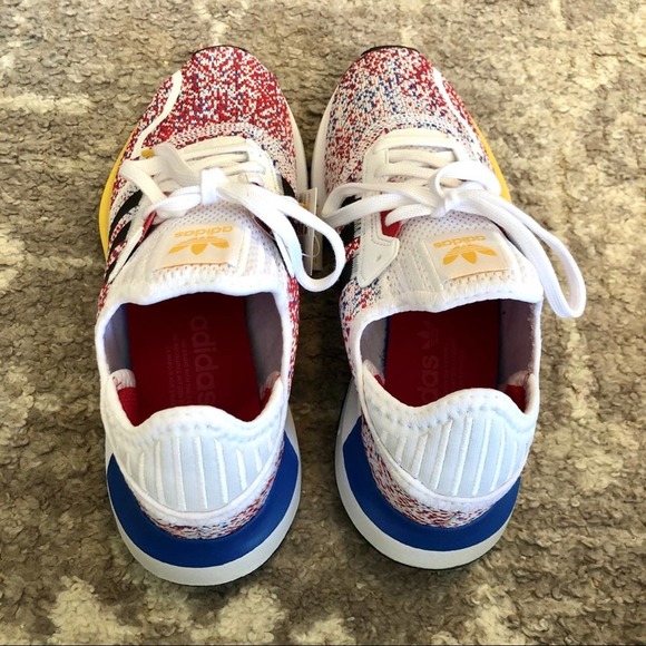 Adidas Swift Run X J FTWR White Black Blue FY2156 - Picture 8 of 10